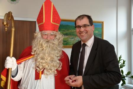Sveti Miklavž na obisku pri županu